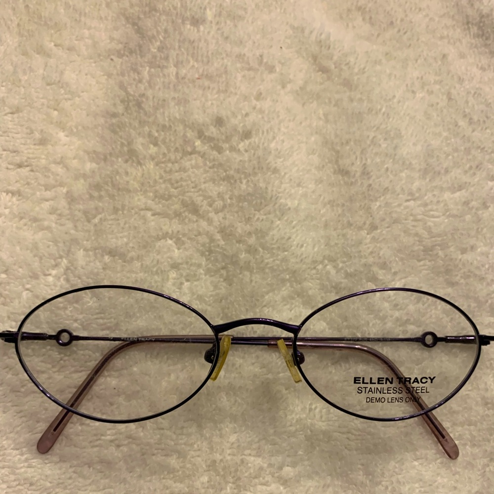 Ellen Tracy 272 Purple stainless steel glasses